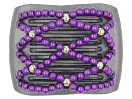 African Butterfly LadyBug Hair Comb - Black Pearl 35