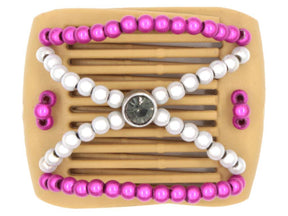 African Butterfly LadyBug Hair Comb - Blonde 25