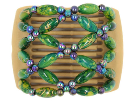 African Butterfly LadyBug Hair Comb - Blonde 40