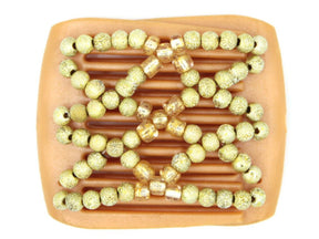 African Butterfly LadyBug Hair Comb - Blonde Pearl 11