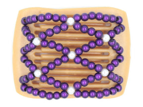 African Butterfly LadyBug Hair Comb - Blonde Pearl 13