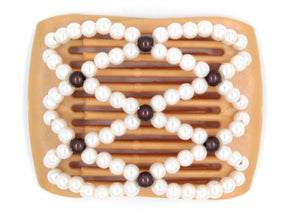 African Butterfly LadyBug Hair Comb - Blonde Pearl 17