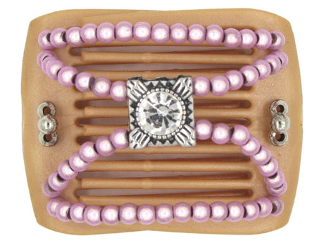African Butterfly LadyBug Hair Comb - Blonde Pearl 31