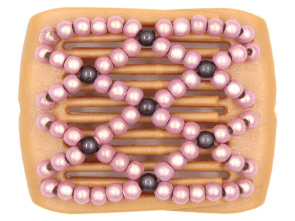 African Butterfly LadyBug Hair Comb - Blonde Pearl 33