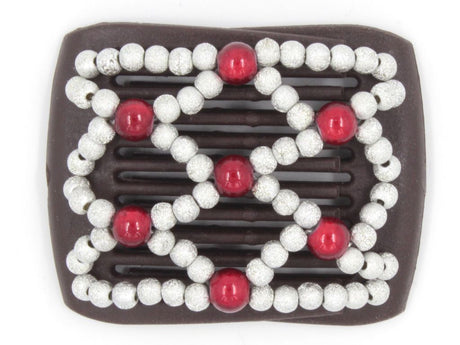 African Butterfly LadyBug Hair Comb - Brown 26