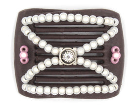 African Butterfly LadyBug Hair Comb - Brown 28