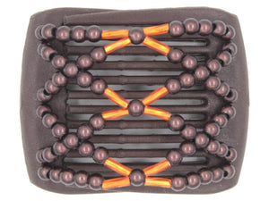 African Butterfly LadyBug Hair Comb - Brown 33