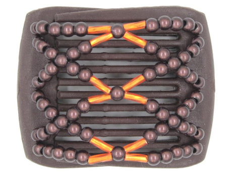 African Butterfly LadyBug Hair Comb - Brown 33