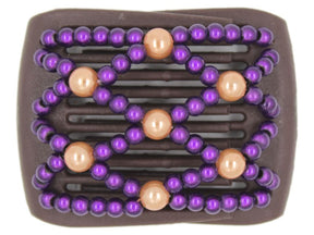 African Butterfly LadyBug Hair Comb - Brown 39