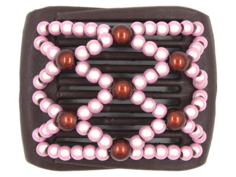 African Butterfly LadyBug Hair Comb - Brown 50