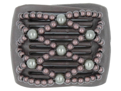 African Butterfly LadyBug Hair Comb - Brown 56