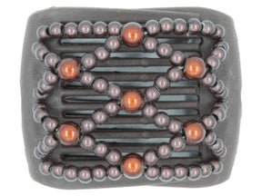 African Butterfly LadyBug Hair Comb - Brown 58