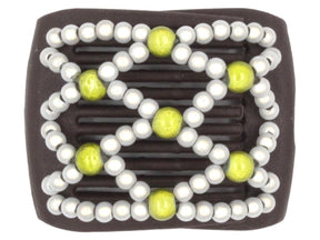 African Butterfly LadyBug Hair Comb - Brown 60