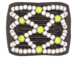 African Butterfly LadyBug Hair Comb - Brown 60