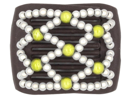 African Butterfly LadyBug Hair Comb - Brown 60