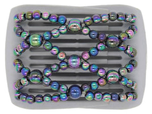 African Butterfly LadyBug Hair Comb - Gray 21