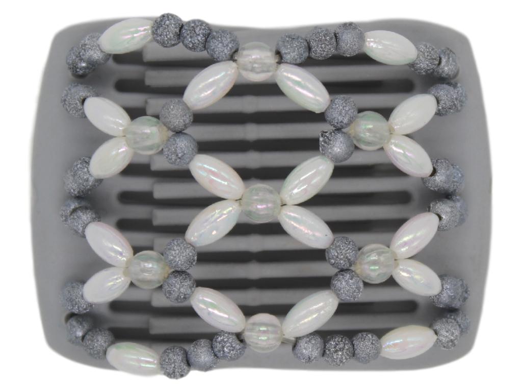African Butterfly LadyBug Hair Comb - Gray 22