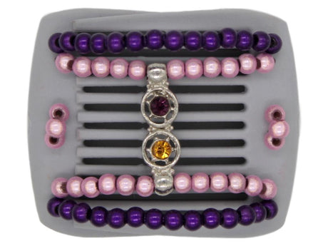 African Butterfly LadyBug Hair Comb - Gray 23