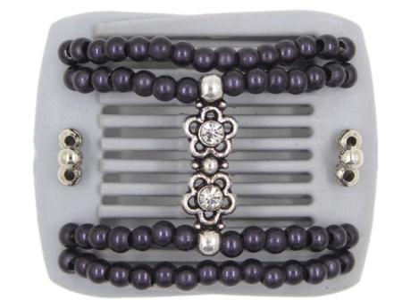 African Butterfly LadyBug Hair Comb - Gray 26