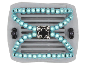African Butterfly LadyBug Hair Comb - Gray 32