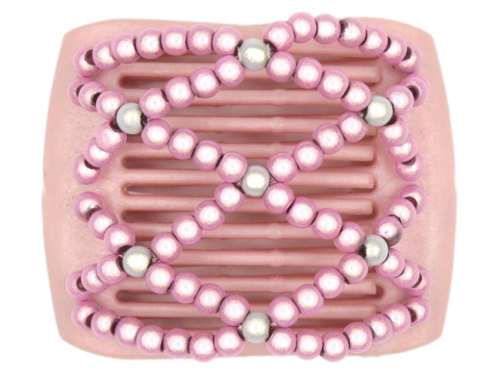 African Butterfly LadyBug Hair Comb - Pink Pearl 21