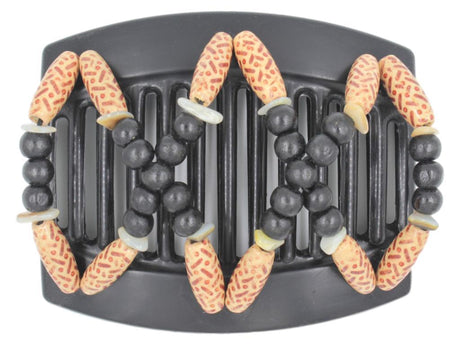 African Butterfly Thick Hair Comb - Beada Black 106