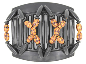 African Butterfly Thick Hair Comb - Beada Black 124