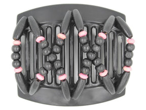 African Butterfly Thick Hair Comb - Beada Black 125