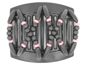 African Butterfly Thick Hair Comb - Beada Black 125