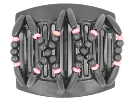 African Butterfly Thick Hair Comb - Beada Black 125