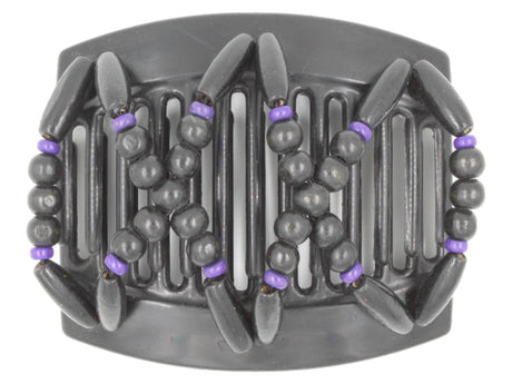 African Butterfly Thick Hair Comb - Beada Black 132