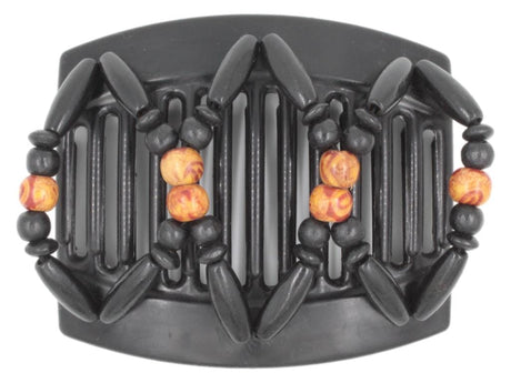 African Butterfly Thick Hair Comb - Beada Black 144