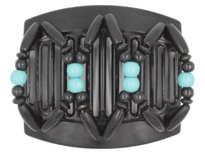 African Butterfly Thick Hair Comb - Beada Black 145