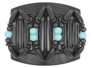 African Butterfly Thick Hair Comb - Beada Black 145