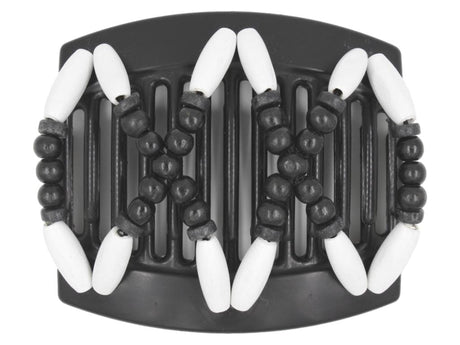 African Butterfly Thick Hair Comb - Beada Black 152