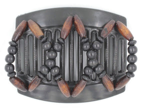 African Butterfly Thick Hair Comb - Beada Black 88