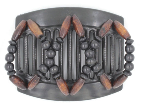 African Butterfly Thick Hair Comb - Beada Black 88