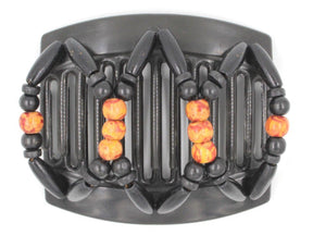 African Butterfly Thick Hair Comb - Beada Black 89