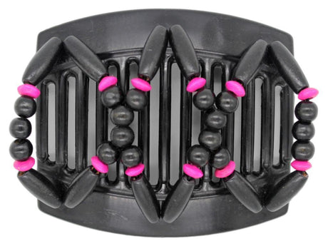 African Butterfly Thick Hair Comb - Beada Black 92