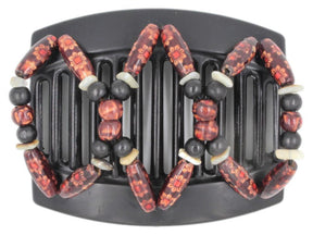 African Butterfly Thick Hair Comb - Beada Black 97