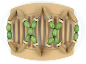 African Butterfly Thick Hair Comb - Beada Blonde 55