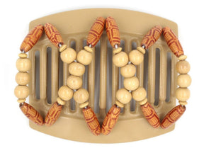 African Butterfly Thick Hair Comb - Beada Blonde 61