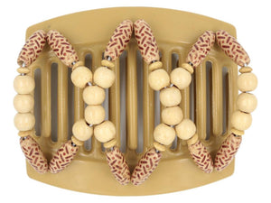 African Butterfly Thick Hair Comb - Beada Blonde 66