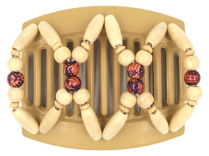 African Butterfly Thick Hair Comb - Beada Blonde 84