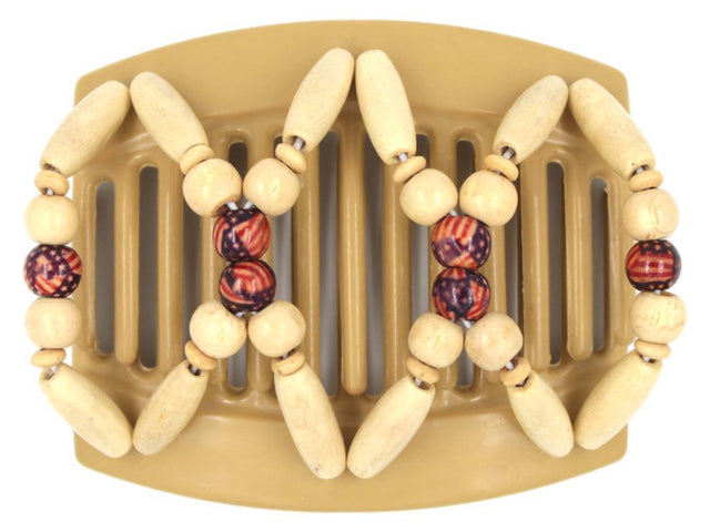 African Butterfly Thick Hair Comb - Beada Blonde 84