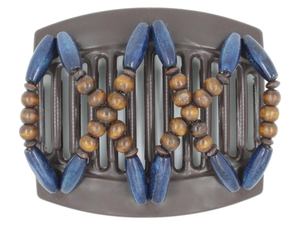 African Butterfly Thick Hair Comb - Beada Brown 187