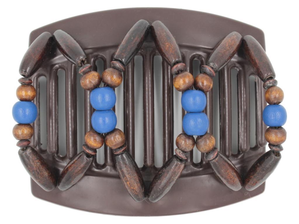 African Butterfly Thick Hair Comb - Beada Brown 46