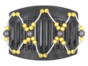 African Butterfly Thick Hair Comb - Beada Tube Black 58