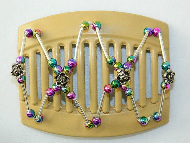 African Butterfly Thick Hair Comb - Beada Tube Blonde 10