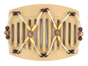 African Butterfly Thick Hair Comb - Beada Tube Blonde 28